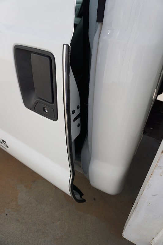 Custom automotive door trim used on a truck