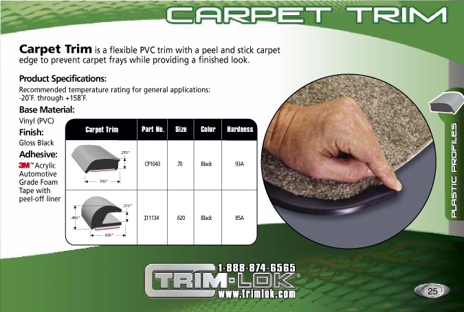 Plastic Carpet Edge Trim