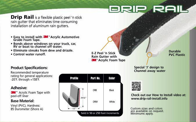 Drip Rail Rain Gutter