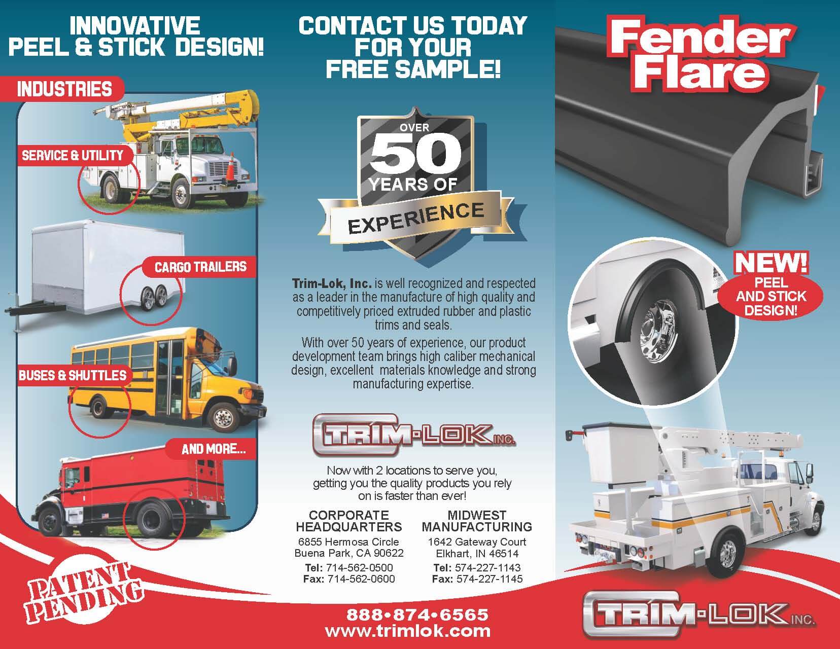 Peel and Stick Fender Flare catalog page 1