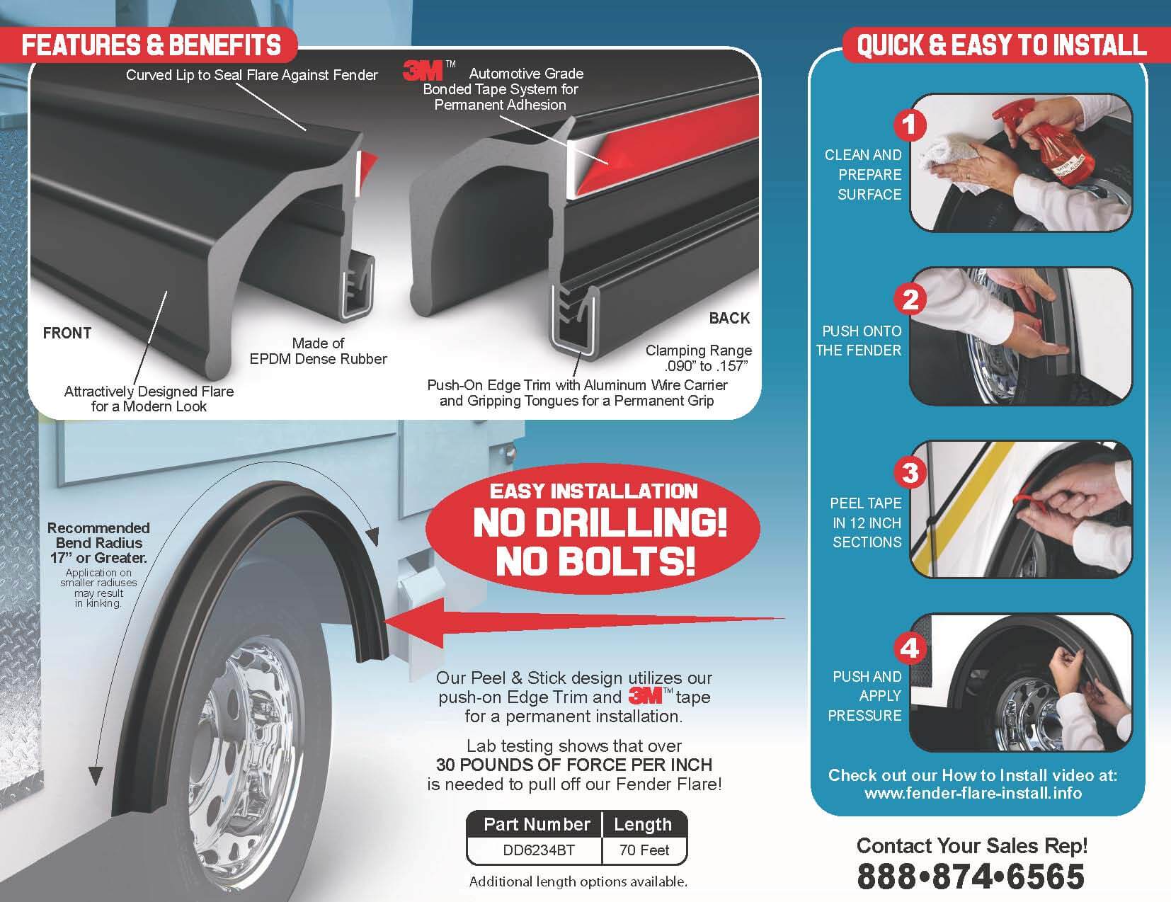 Peel and Stick Fender Flare catalog page 2