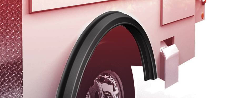 Commercial truck and semi-trailer rubber trim 