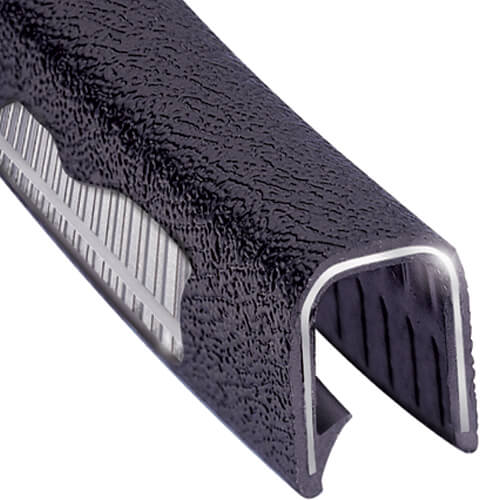 Made of a durable PVC material, plastic trim edging is ideal for outdoor or automobile use