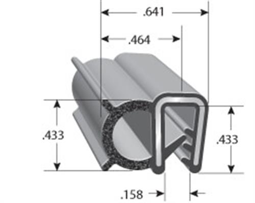 Dual Durometer Edge Trim with Bulb