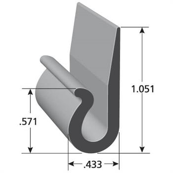 Series I11023: Plastic Upholstery J-Clips