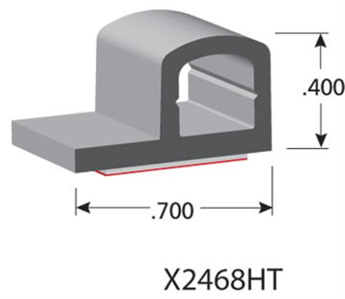 P Shape Rubber Seal with HT Tape