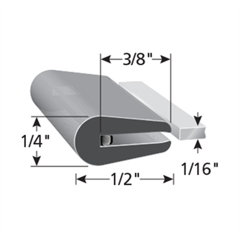 Rubber Edge Trim X1011 with Pre-Applied Butyl