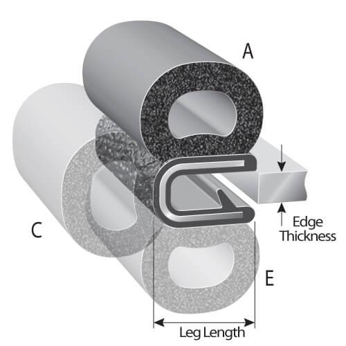 EPDM sponge rubber hatch seal for boat storage protection